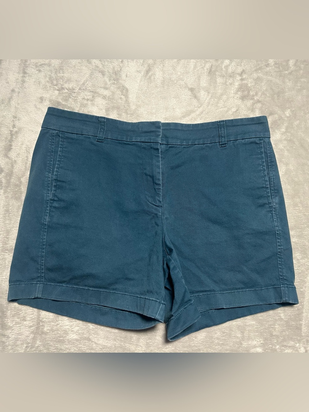 J Crew Chino Shorts Women’s 8 Blue Casual Preppy